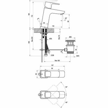 Товар: Смеситель для раковины Ravak 10° TD 013.00 X070061 Хром - фото 6 Смеситель для раковины Ravak 10° TD 013.00 X070061 Хром — фото 6, Смесители для раковины