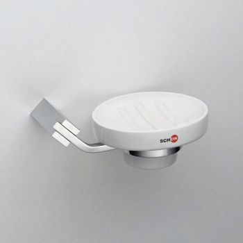 Мыльница Schein Watteau 122C-R Белая Хром — фото 2, Мыльницы