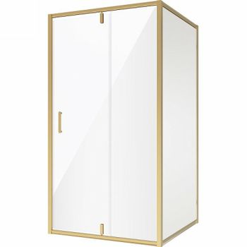 Душевой уголок Niagara Nova 100х70 NG-43-10AG-A70G профиль Холодное золото стекло прозрачное — фото 1, Прямоугольные душевые уголки