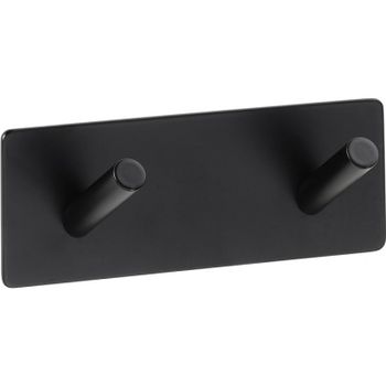 Вешалка для полотенец Bemeta Easy 163106270 Черная матовая — фото 1, Крючки для полотенец