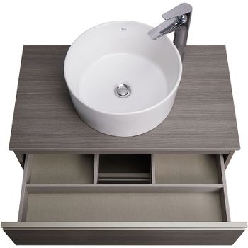 Тумба под раковину Roca The Gap 80 A857406402 подвесная Городской дуб — фото 6, Тумбы под раковину