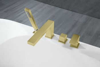 Смеситель на борт ванны Timo Selene 2130/17Y Золото матовое — фото 2, Смесители на борт ванны