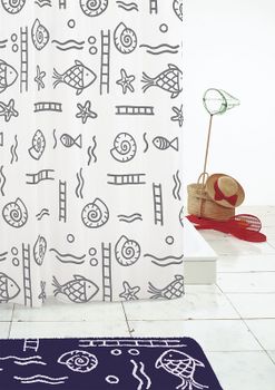 Штора для ванны Ridder Neptun 240х180 46417 Серая — фото 3, Шторы для ванной