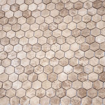 Мозаика Caramelle mosaic Pietrine Hexagonal Emperador light MAT hex 28,5x30,5 см — фото 2, Мозаика