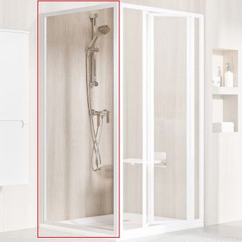 Душевая стенка Ravak Supernova PSS-80 940401O2Z1 профиль Белый стекло Transparent — фото 1, Боковые стенки