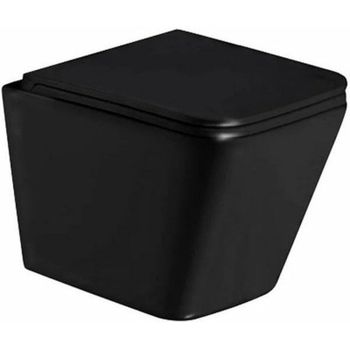 Унитаз WeltWasser Gelbach 043 GL-BL 10000011695 подвесной Черный глянцевый с сиденьем Микролифт — фото 1, Подвесные унитазы