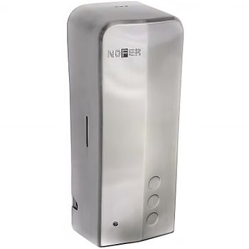 Диспенсер для жидкого мыла Nofer 03039.S Нержавеющая сталь матовая — фото 1, Диспенсеры для жидкого мыла