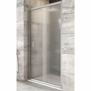 Душевая дверь Ravak Blix BLDP2-120 0PVG0U00ZG профиль Сатин стекло Grape — фото 1, Раздвижные душевые двери