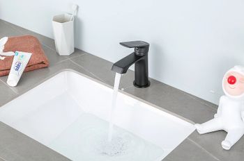 Смеситель для раковины Frap H71-6 F1071-6 Черный матовый — фото 8, Смесители для раковины