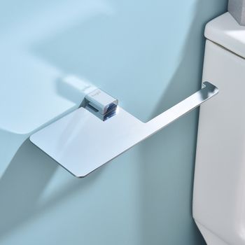 Держатель туалетной бумаги Raglo R301.03 с полкой Хром — фото 9, Держатели туалетной бумаги