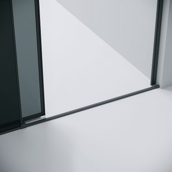 Душевая дверь Grossman Galaxy 100 100.K33.01.100.42.10 профиль Графит сатин стекло тонированное — фото 5, Раздвижные душевые двери