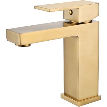 Смеситель для раковины Abber Daheim AF8210G Золото матовое — фото 1, Смесители для раковины