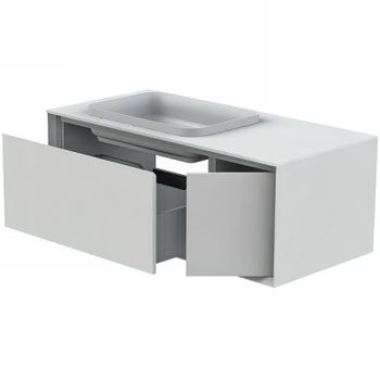 Тумба под раковину Astra Form Фрейм 110 03330014 подвесная Белая — фото 1, Тумбы под раковину