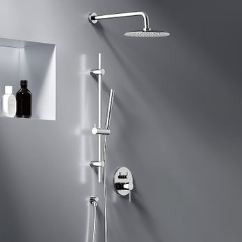 Душевая система Damixa Scandinavian Pure 936530000 Хром — фото 8, Встраиваемые душевые комплекты