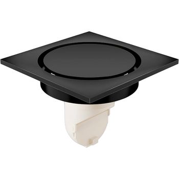 Душевой трап Orange 100x100 TR01-003b с Черной матовой решеткой — фото 1, Трапы для душа