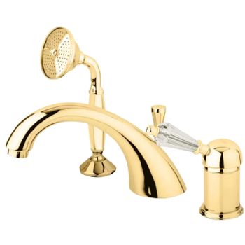 Смеситель на борт ванны Cezares Vintage VINTAGE-BVDM-03/24-Sw Золото 24 карат — фото 1, Смесители на борт ванны