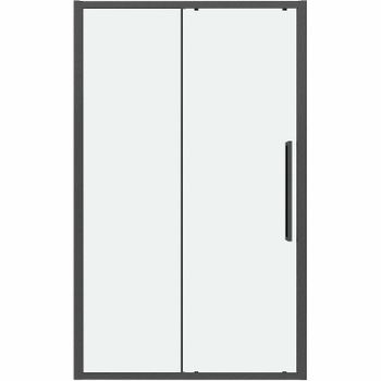 Душевая дверь Grossman Cosmo 110 100.K33.02.110.42.00 профиль Графит сатин стекло прозрачное — фото 1, Раздвижные душевые двери