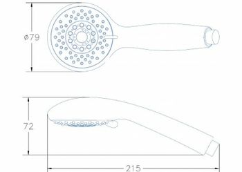 Душевая система Aquanet Static 2.13 257169 Хром — фото 15, Встраиваемые душевые комплекты