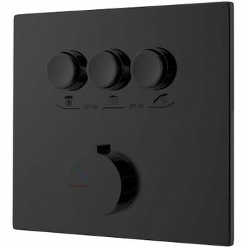 Душевая система Vincea VSFW-4311MB Черная матовая — фото 4, Встраиваемые душевые комплекты