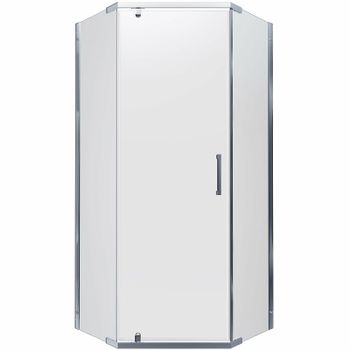 Душевой уголок Triton Дека-Хром 90х90 Щ0000053608 профиль Хром стекло прозрачное — фото 10, Душевые уголки трапеция