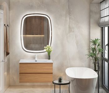 Тумба под раковину Cezares Molveno 80 MOLVENO-80-2C-SO-NC подвесная Noce Chiaro — фото 6, Тумбы под раковину