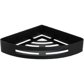 Металлическая полка Fixsen Hotel FX-31003K угловая Черная — фото 1, Полки для ванной и душа