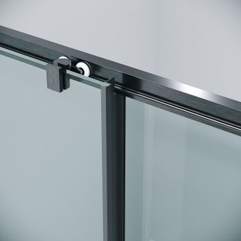 Душевой уголок Grossman Cosmo 110х70 120.K33.02.1170.42.00 профиль Графит сатин стекло прозрачное — фото 5, Прямоугольные душевые уголки