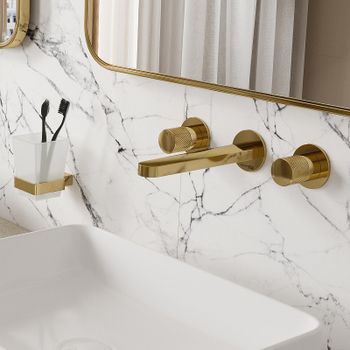 Смеситель для раковины WasserKRAFT Ems 7645 Золото глянцевое — фото 2, Смесители для раковины