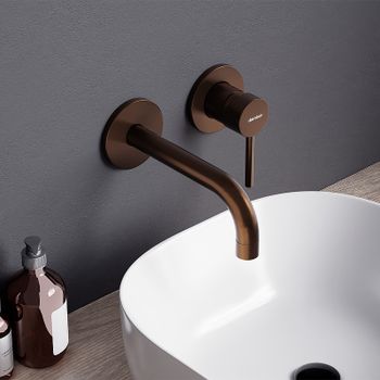 Смеситель для раковины Damixa Scandinavian Pure 360260500 Розовое золото — фото 3, Смесители для раковины