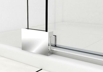 Душевая дверь Vincea Extra 90 VDP-1E8090CGB профиль Черный стекло тонированное — фото 6, Распашные душевые двери