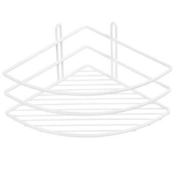 Полка корзина Fixsen FX-710W-1 угловая Белая — фото 1, Полки для ванной и душа