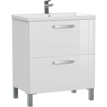 Тумба под раковину Cersanit Melar 70 64129 подвесная Белая — фото 1, Тумбы под раковину