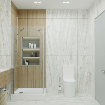 Душевой уголок Triton Форта-Хром 90х90 Щ0000053344 профиль Хром стекло прозрачное — фото 5, Квадратные душевые уголки