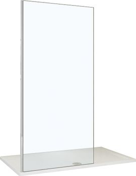 Душевая стенка WeltWasser WW400 B 80 10000002942 профиль Хром стекло прозрачное — фото 1, Боковые стенки