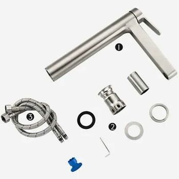 Товар: Смеситель для раковины Gappo G99-30 G1099-32 Сатин - фото 5 Смеситель для раковины Gappo G99-30 G1099-32 Сатин — фото 5, Смесители для раковины