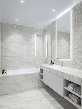 Керамическая мозаика StarMosaic Wild Stone Grey Polished JMST026 30,5x30,5 см — фото 7, Мозаика