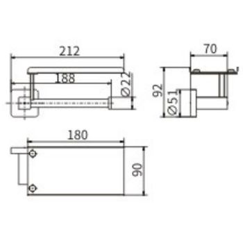 Товар: Держатель туалетной бумаги CeramaLux Quadro 61907B Хром - фото 2 Держатель туалетной бумаги CeramaLux Quadro 61907B Хром — фото 2, Держатели туалетной бумаги
