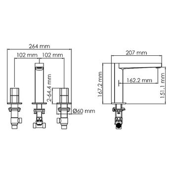 Смеситель для раковины WasserKRAFT Naab 8635 Хром — фото 3, Смесители для раковины