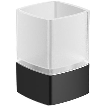 Стакан для зубных щеток Langberger Black Edition 11313A-BP Черный матовый — фото 1, Стаканы для зубных щеток