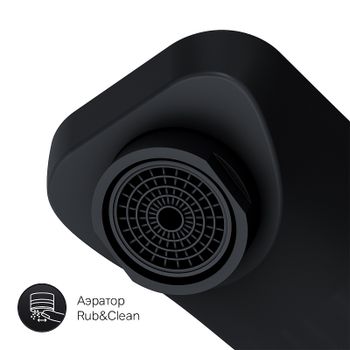 Смеситель для раковины AM.PM Gem F90A72222 Черный матовый — фото 6, Смесители для раковины