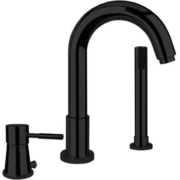 Смеситель на борт ванны Webert Rimini RI850701560 Черный матовый — фото 1, Смесители на борт ванны