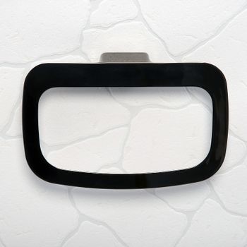 Кольцо для полотенец WasserKRAFT Glan K-5160 Черное глянцевое — фото 2, Полотенцедержатели