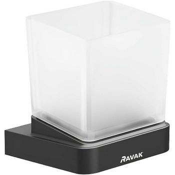 Стакан для зубных щеток Ravak 10° X07P557 Черный матовый — фото 1, Стаканы для зубных щеток