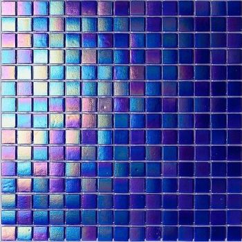 Стеклянная мозаика Alma Pearly PE-BL516 (PE124) 32,7х32,7 см — фото 1, Мозаика