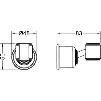 Держатель ручного душа Aquatek Классик AQ2407MB Черный матовый — фото 2, Держатели для душа