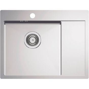 Кухонная мойка Alveus Quarto 20 BRS-90 615x480 1124383 Брашированная сталь — фото 1, Кухонные мойки
