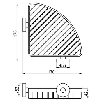 Мыльница Rav Slezak Colorado COA0302 Хром — фото 2, Мыльницы