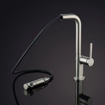 Смеситель для кухни Paulmark Neo Ne214419-Ni Никель — фото 3, Смесители для кухни