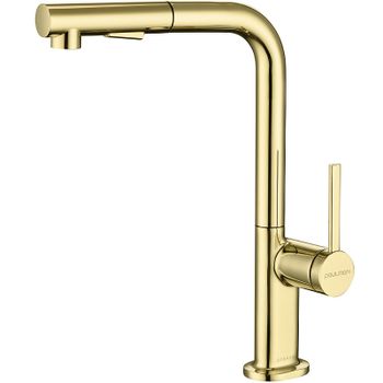 Смеситель для кухни Paulmark Neo Ne214419-G Золото — фото 1, Смесители для кухни