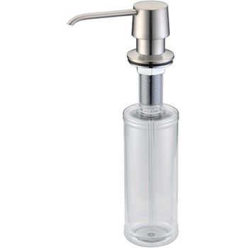 Дозатор для жидкого мыла ZorG ZR-20 STEEL Нержавеющая сталь — фото 1, Дозаторы для кухонных моек